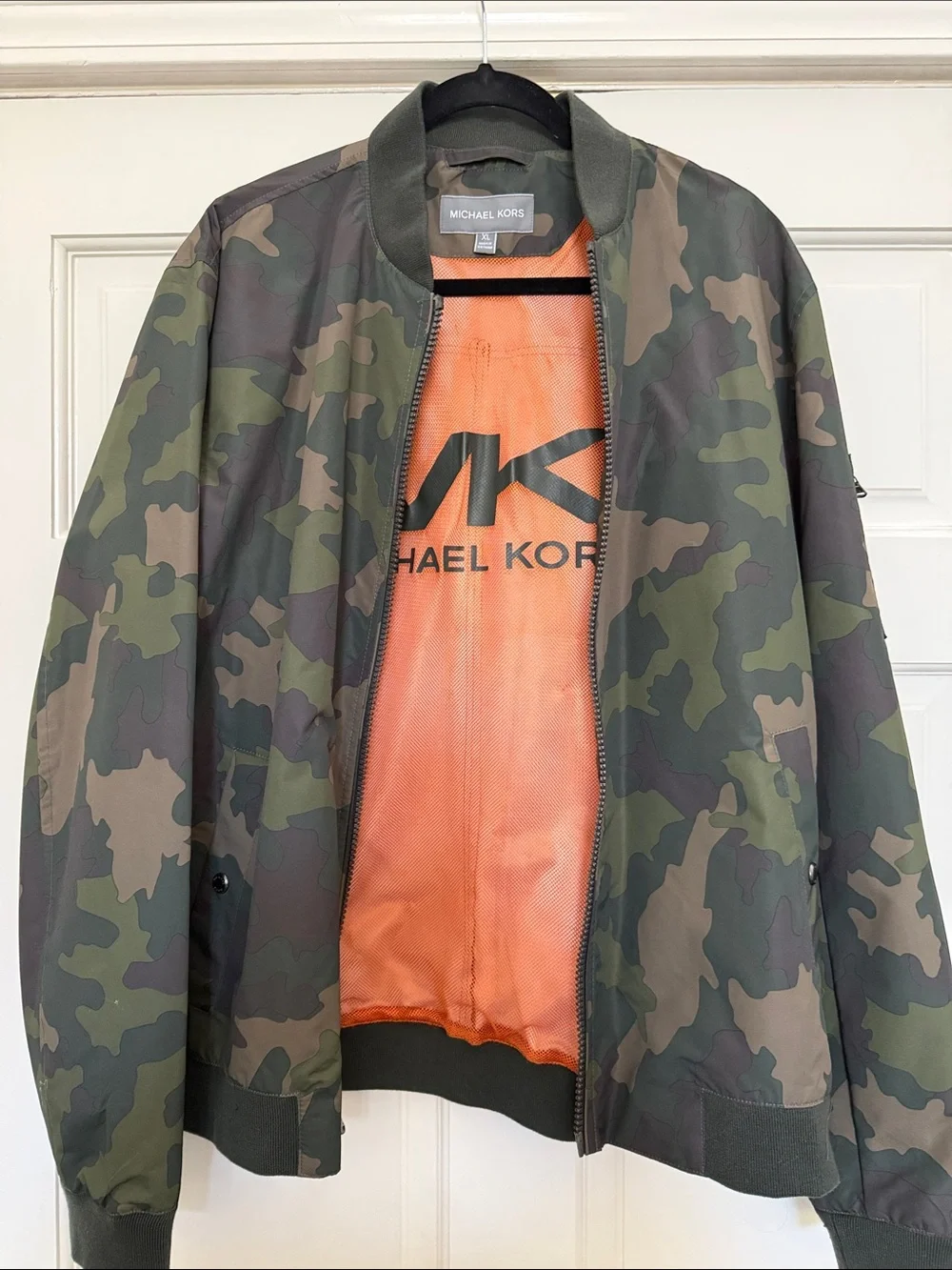 Michael Kors Men’s Camo Bomber Jacket - Green/Brown